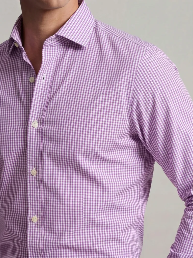 Easy-iron poplin shirt
