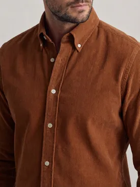 Chemise en velours côtelé épais