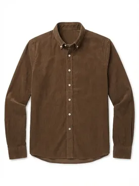 Chemise en velours côtelé épais