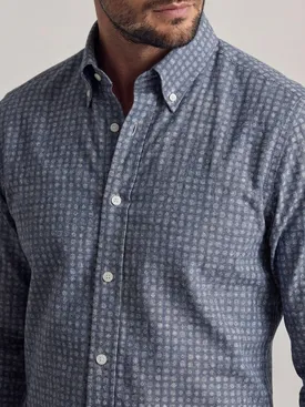 Chemise à motif en flanelle très légère