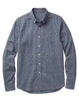 Chemise à motif en flanelle très légère