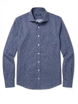 Chemise imprimé en fil-à-fil