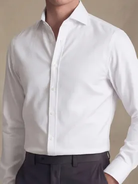 Chemise en twill infroissable