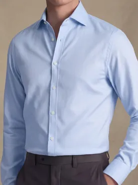 Chemise en twill infroissable