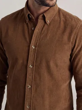 Chemise en velours côtelé épais