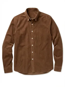 Chemise en velours côtelé épais