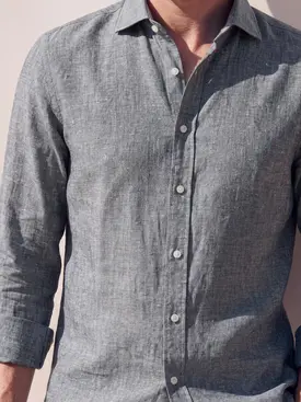 Chemise en lin épais et résistant