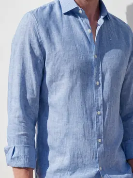 Chemise en lin épais et résistant