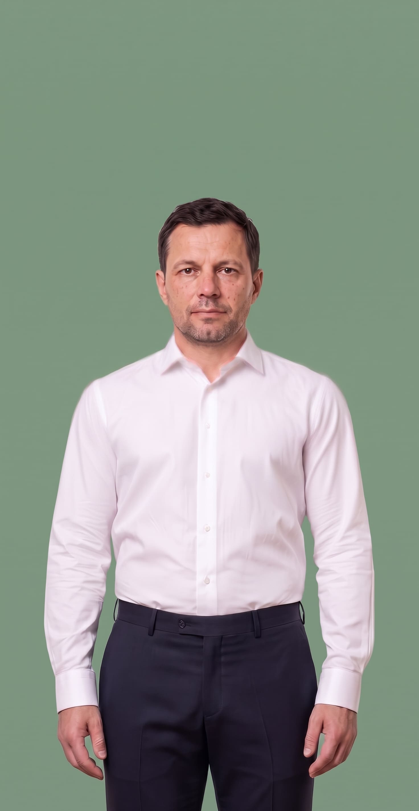 Easy-iron poplin shirt
