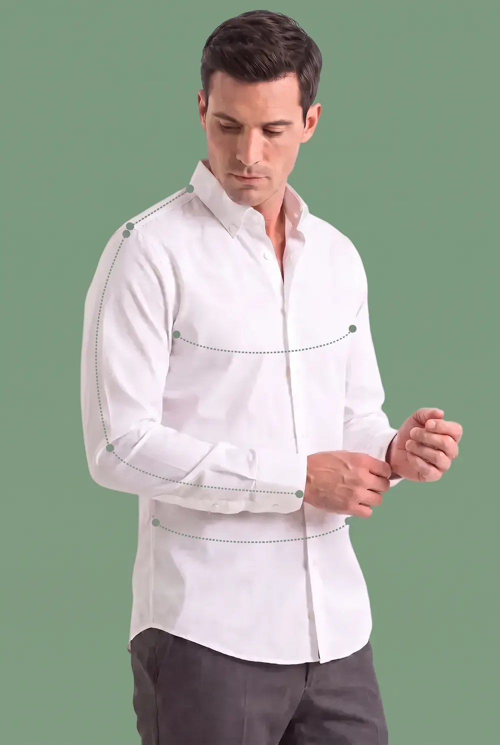 Easy-iron poplin shirt